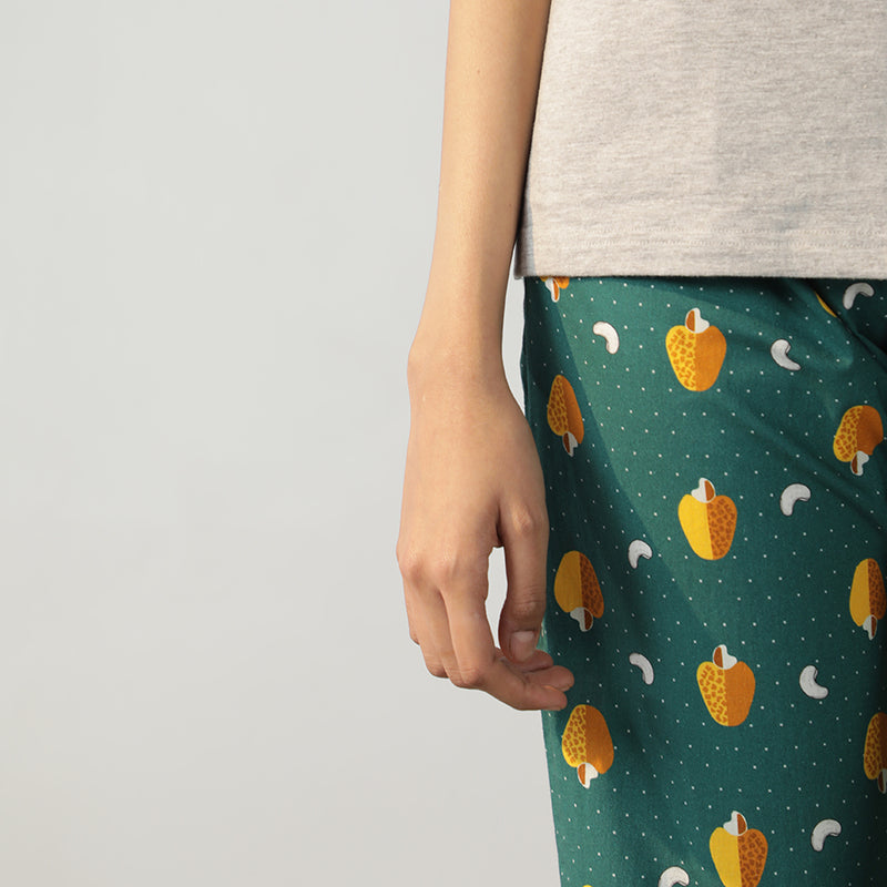 Nutty Retreat T-shirt & Cotton Pyjama for Women's