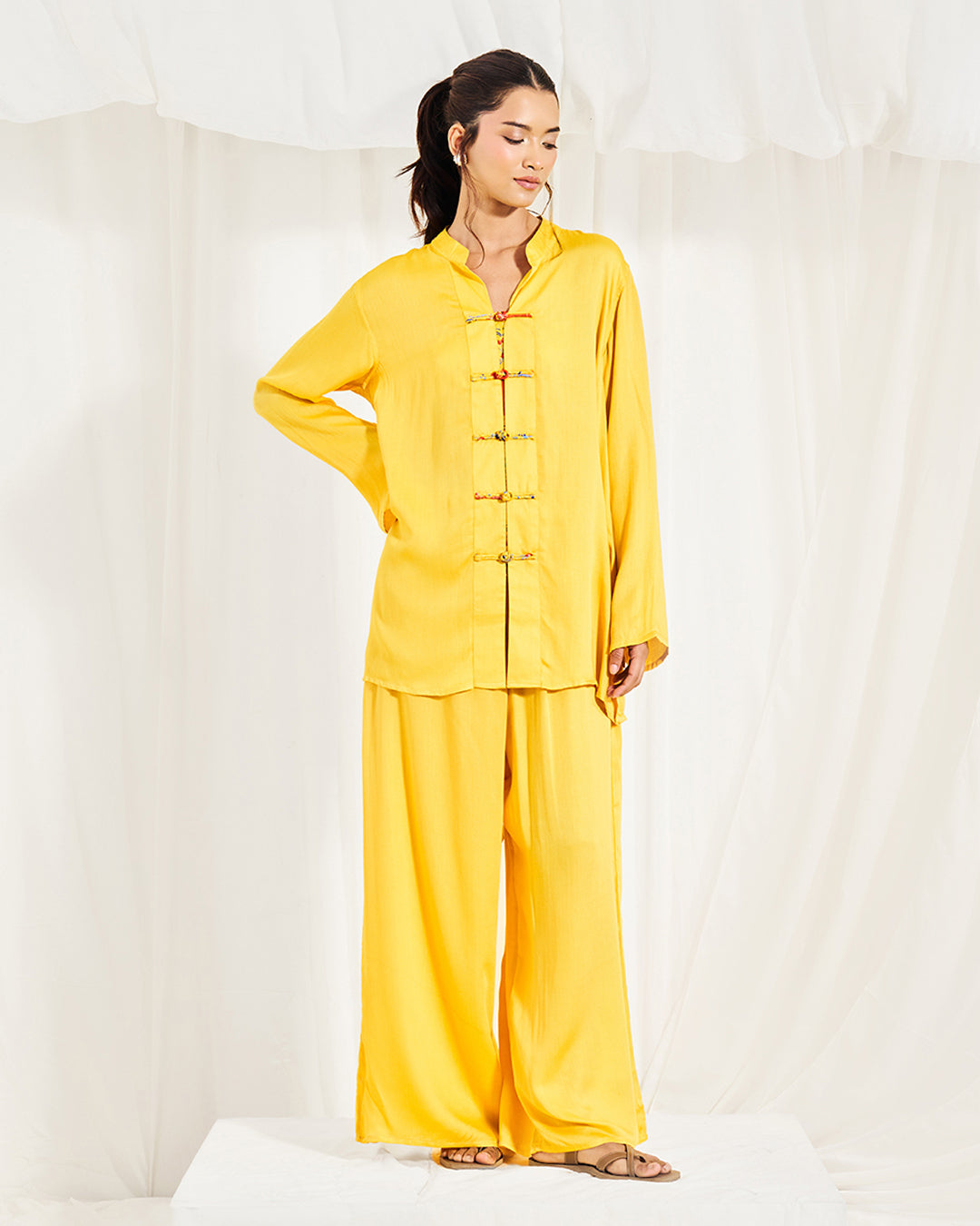 Verse Set <br>  Mandarin Collar Co-ord Set