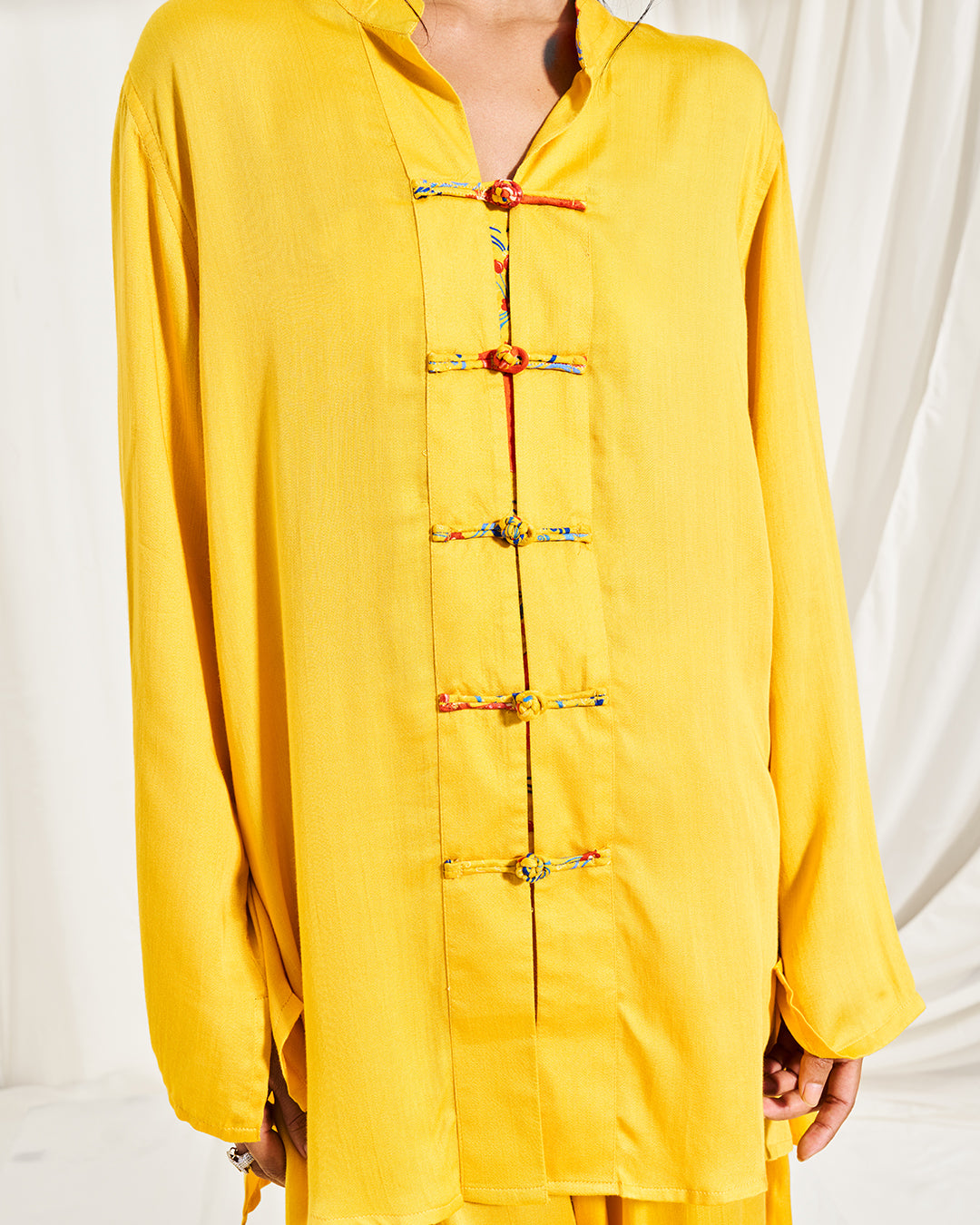 Emerald Grove – Verse Set <br> Women's Mandarin Collar Co-ord Set