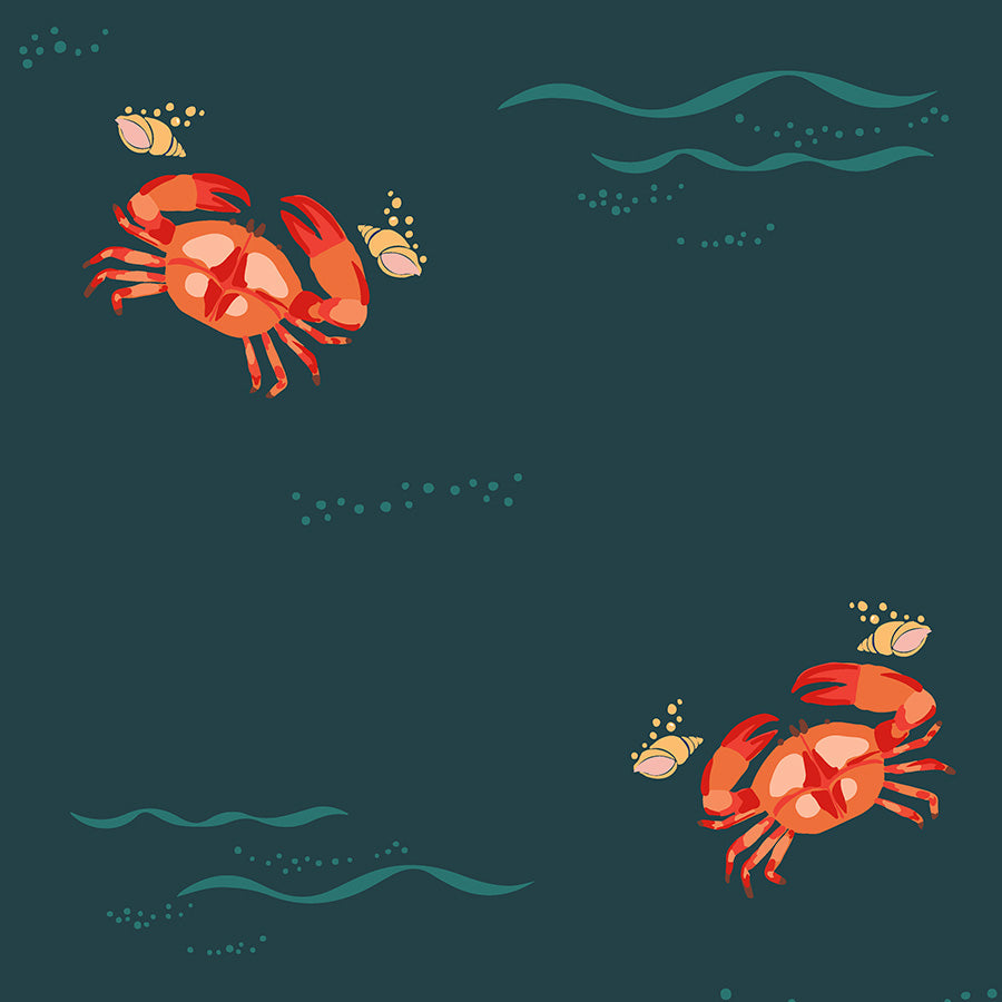 Coastal Crawl Cotton Dip-Neck Sleep Dress