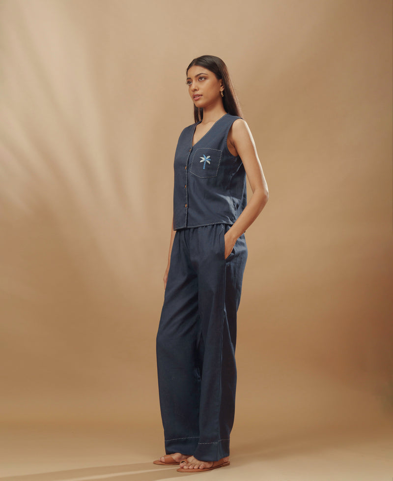 Nova - Linen Vest Set