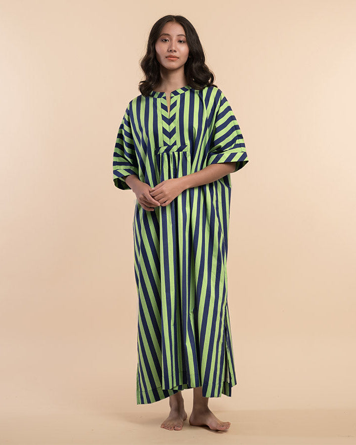 Forest Path Maxi Kaftan Dress