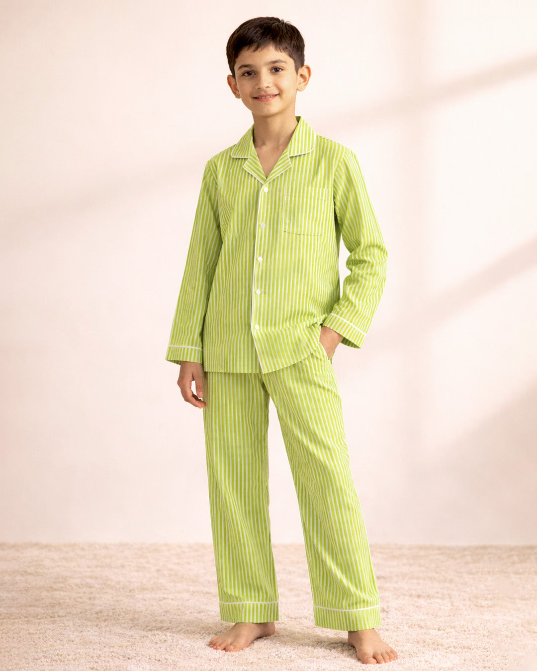 Applemint - Everyday Set <br> Kids Cotton Notched Pajama Set