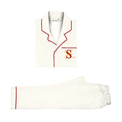 Cream Confetti Personalised Cotton Notched Pyjama Set