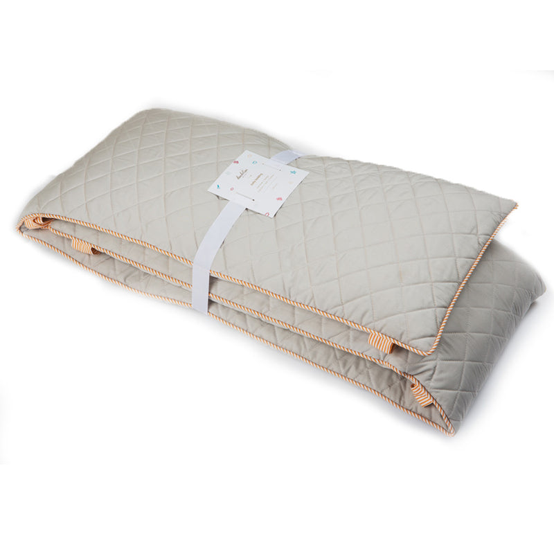 Grey With Orange Stripe Cotton Bumper