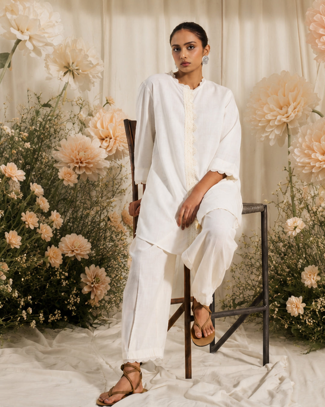 Solace Set <br> Tunic Set with Lace Trim