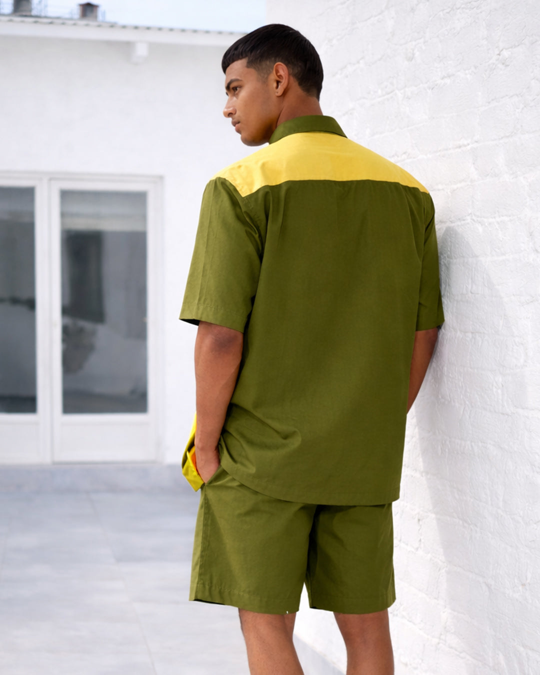 Citrus Olive - Everyday Easy Set <br> Men's Cotton Shorts Set
