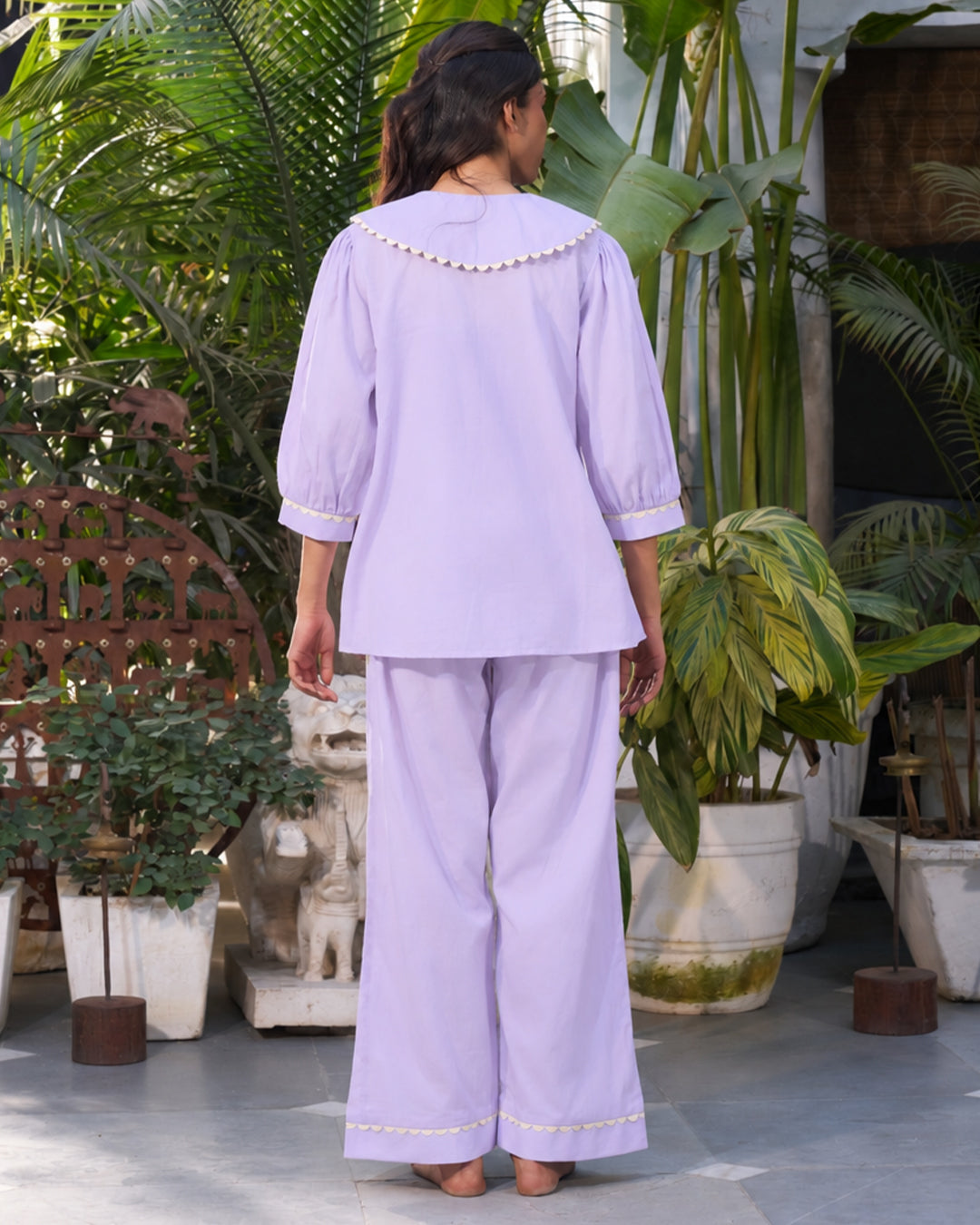 Keepsake Set <br> Women's Peter-Pan Cotton Pajama Set