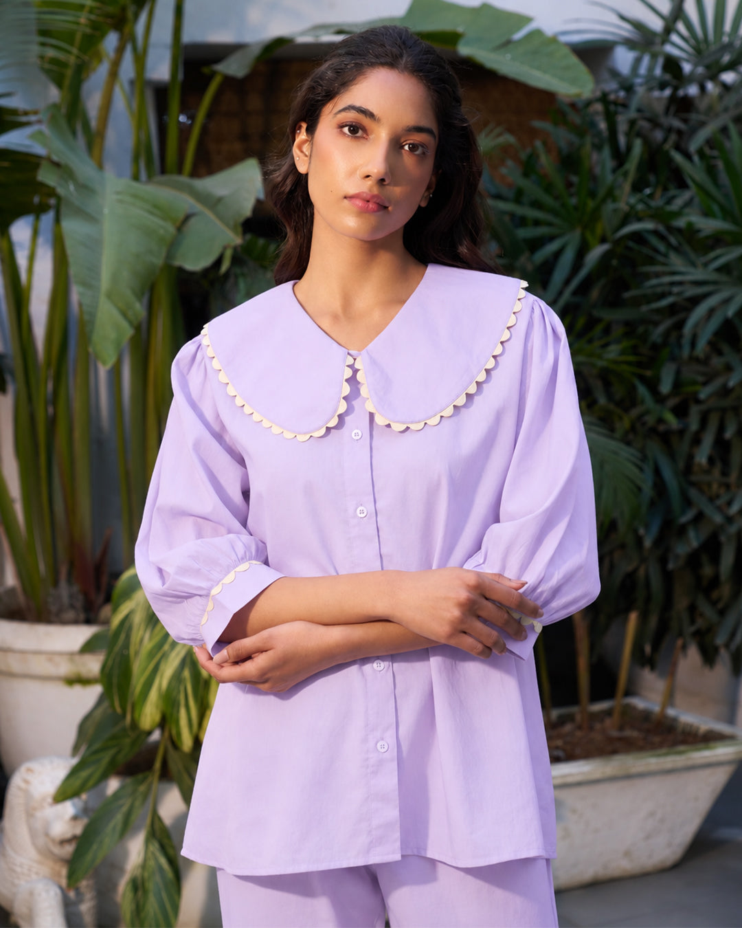 Keepsake Set <br> Women's Peter-Pan Cotton Pajama Set