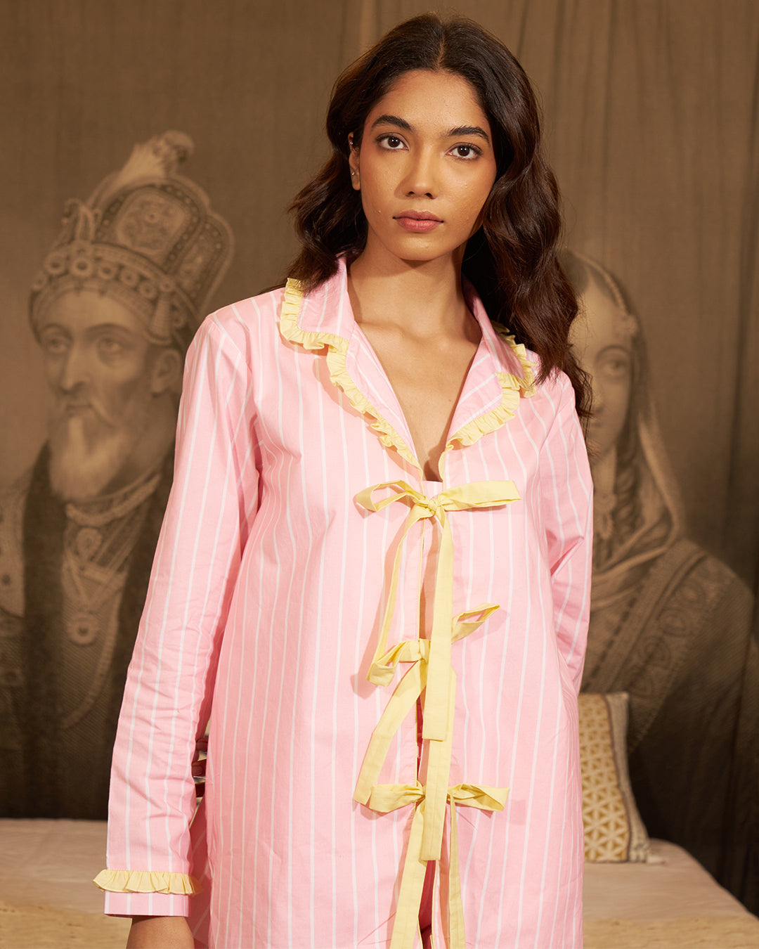 Blush Coast - Reverie Set<br>Women’s Bow-tie Cotton Pajama Set
