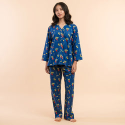 Spice Trail Cotton V-Neck Pyjama Set