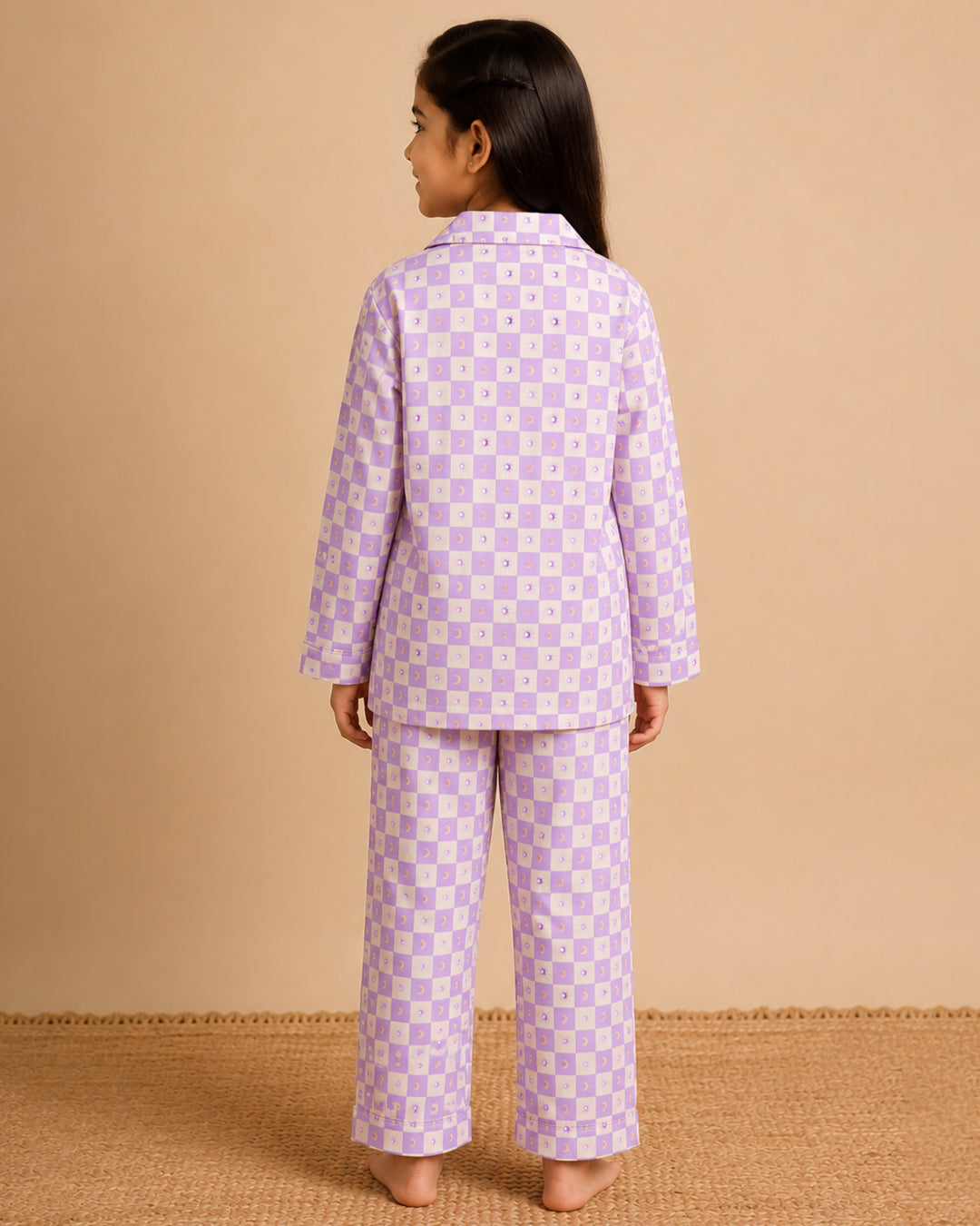 Sun & Moon - Everyday Set <br> Kids Cotton Notched Pajama Set