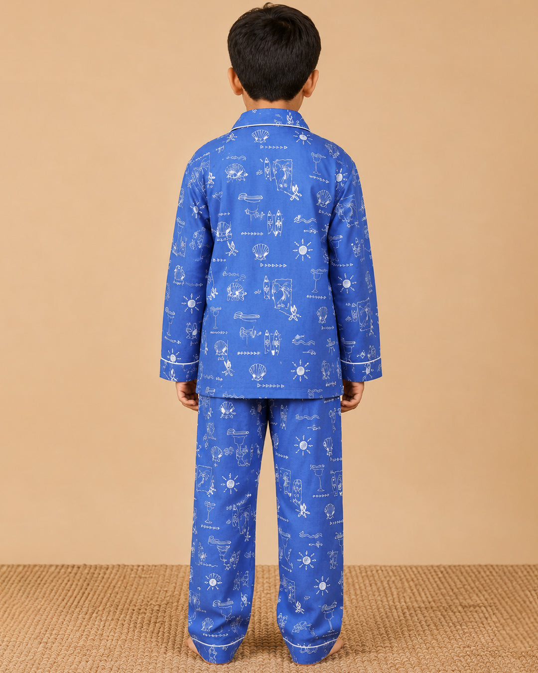 Lobster & Lime - Everyday Set <br> Kids Cotton Notched Pajama Set