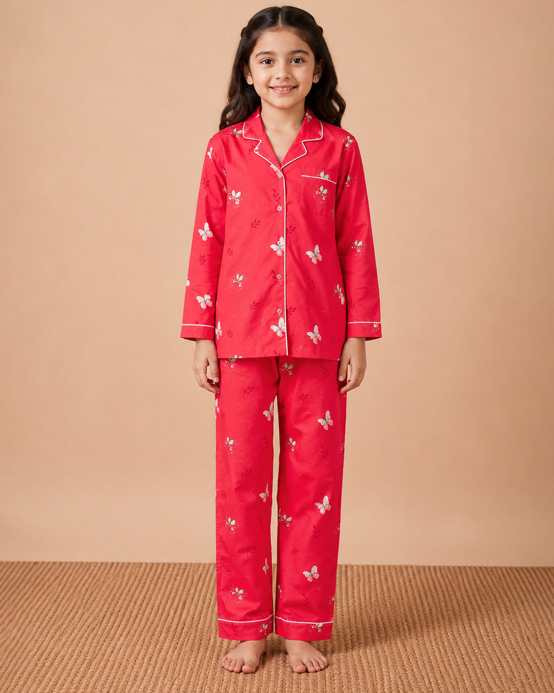 Flutter Bloom - Everyday Set <br> Kids Cotton Notched Pajama Set
