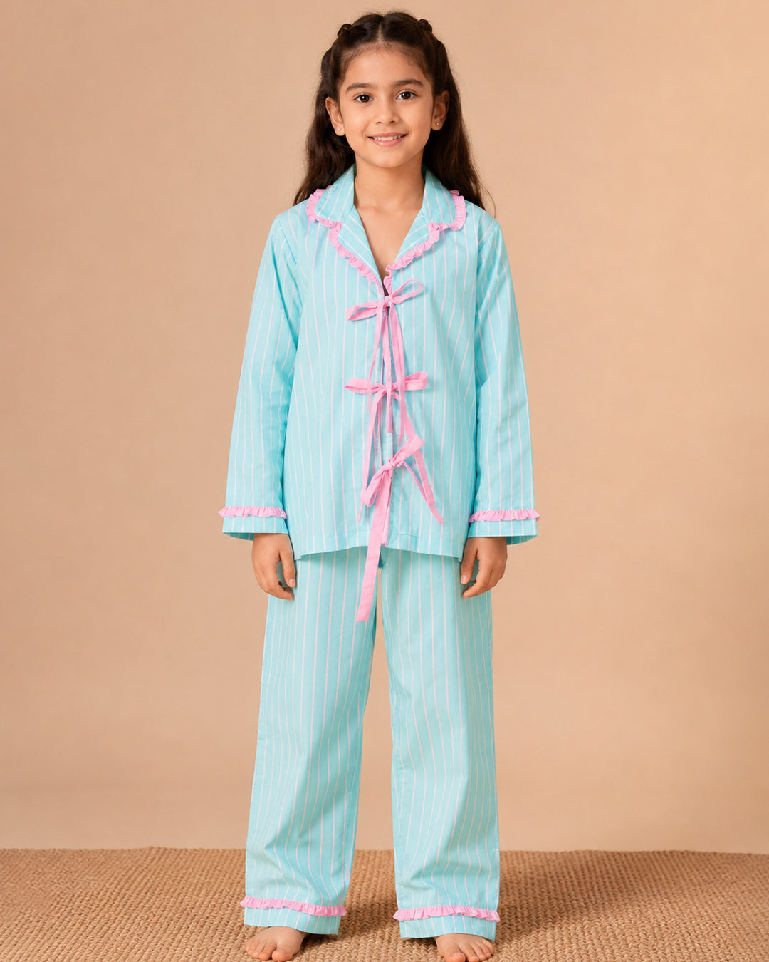 Reverie Set <br> Kids Bow-tie Cotton Pajama Set
