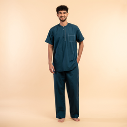 Deep Current Round Neck Pj Set