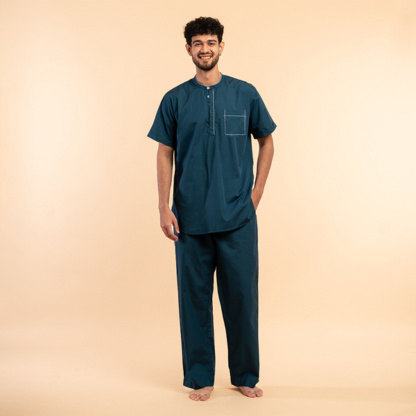 Deep Current Round Neck Pj Set