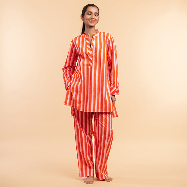 Tangerine Pop- Relaxed Co-ord Set