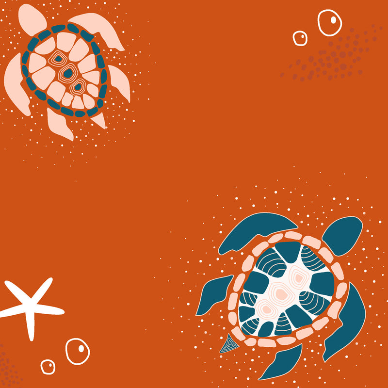 Turtle Tide Embroidered T-shirt & Cotton Pyjama Women's