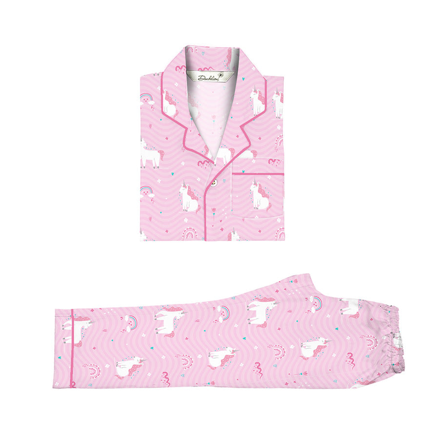 Unicorn - Everyday Set <br> Kids Cotton Notched Pajama Set