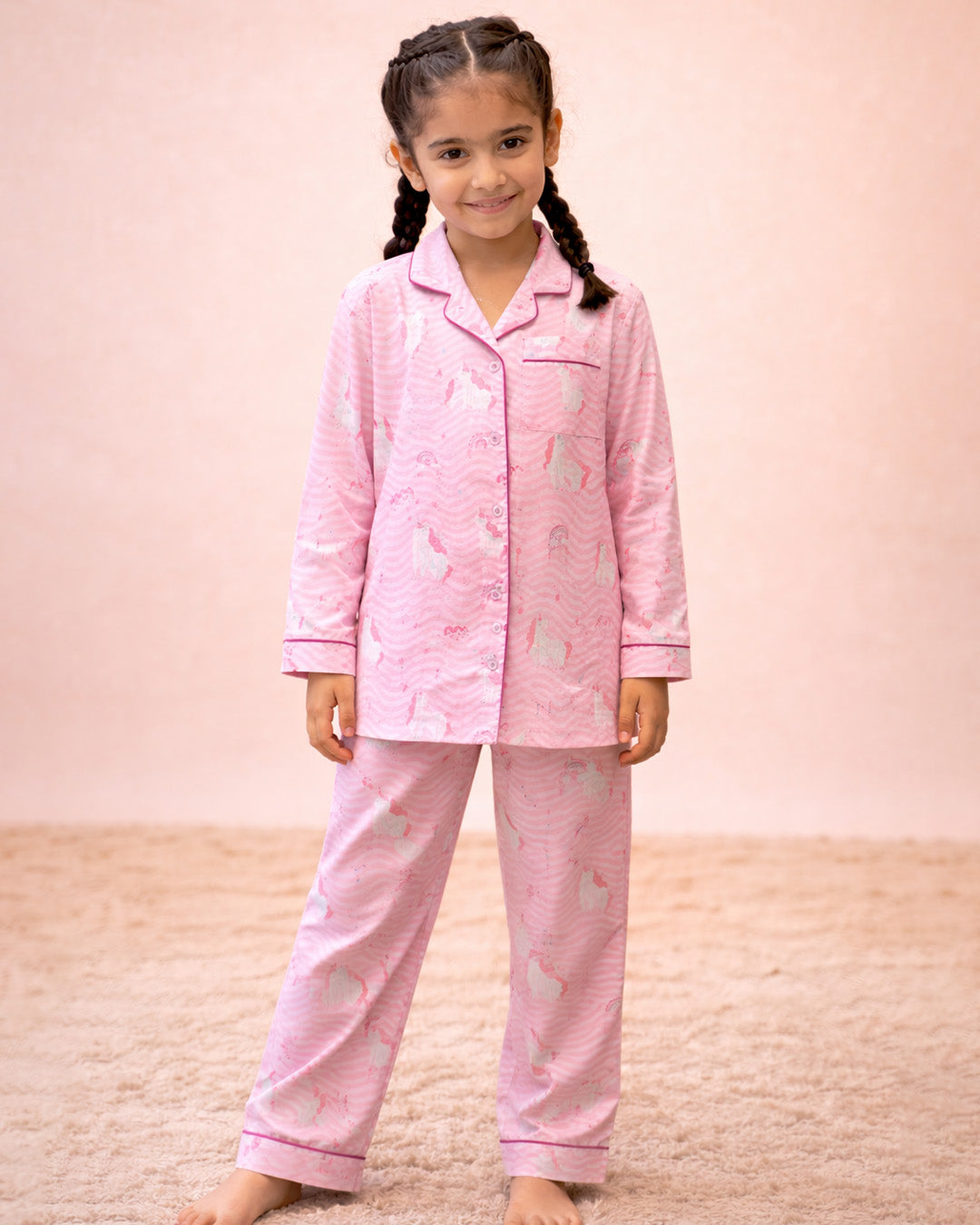 Unicorn -  Everyday Set <br> Kids Cotton Notched Pajama Set