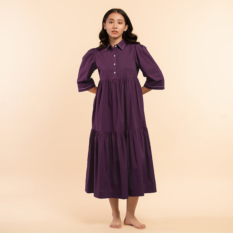 Mulberry Wine - Lounge Dress