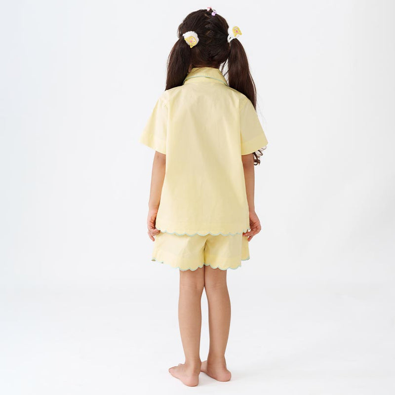 Lemonade Kids Scalloped Shorts Set