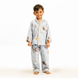 Banana Bandits Cotton Notched Pyjama Set - Kids