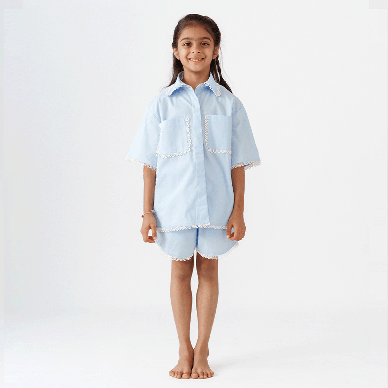 Aeris Lace Shorts Set - Girls