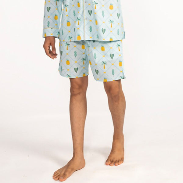 Pineapple Palms Cotton Boxers