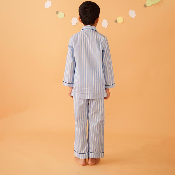 Oceanbreeze Cotton Notched Pyjama Set