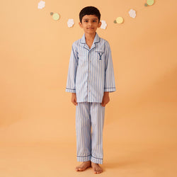Oceanbreeze Cotton Notched Pyjama Set