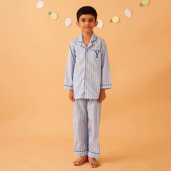 Oceanbreeze Cotton Notched Pyjama Set