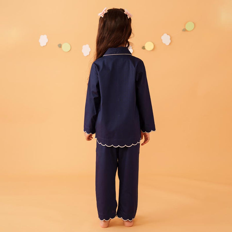 Blue Bell Cotton Notched Pyjama Set