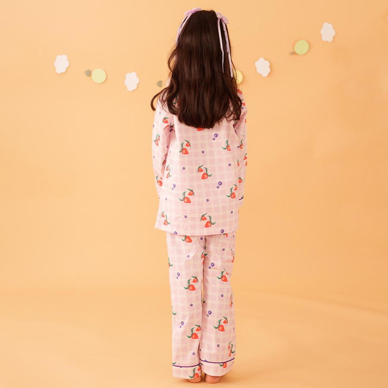 Berry Patch Cotton Notched Pyjama Set