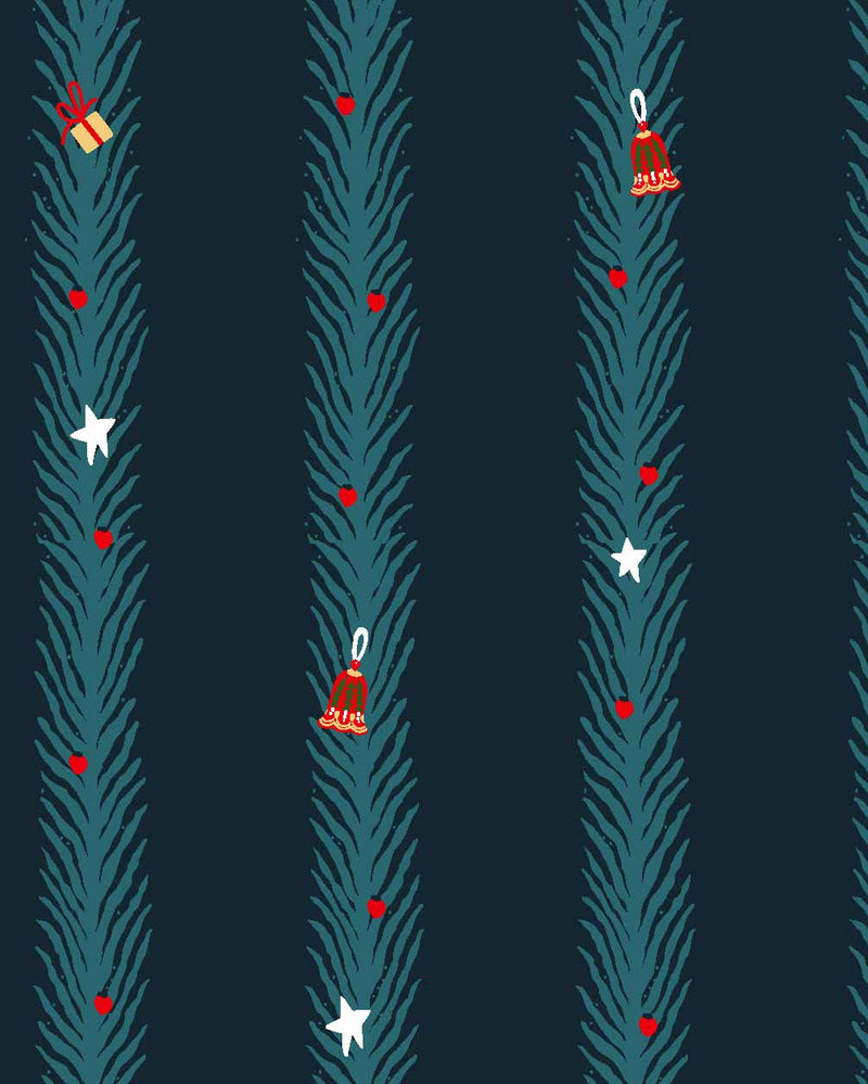 Treasure Tree Cotton Notched Pyjama Set