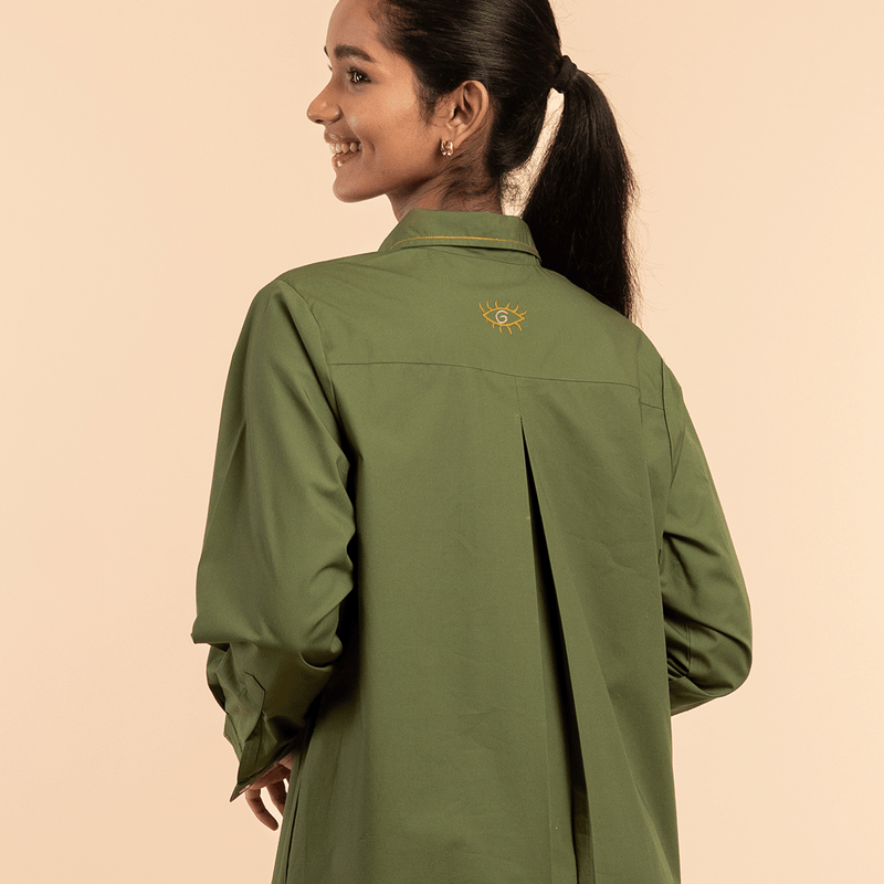 Wild Moss- Sleepshirt Dress