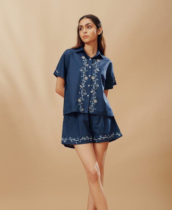 Miren - Embroidered Shorts Set