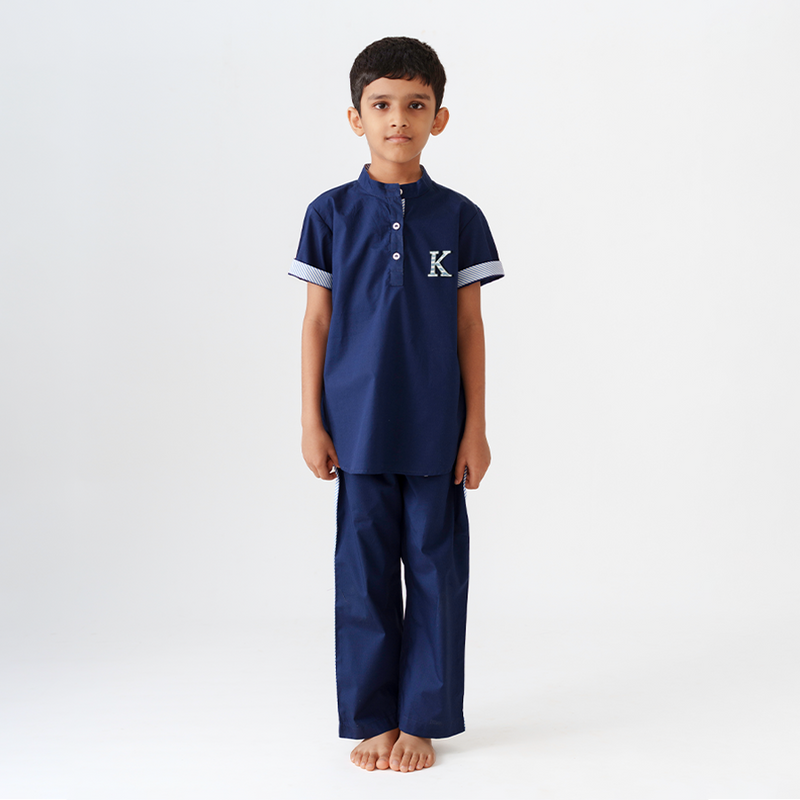 Captain Blue Shirt & Pant Set