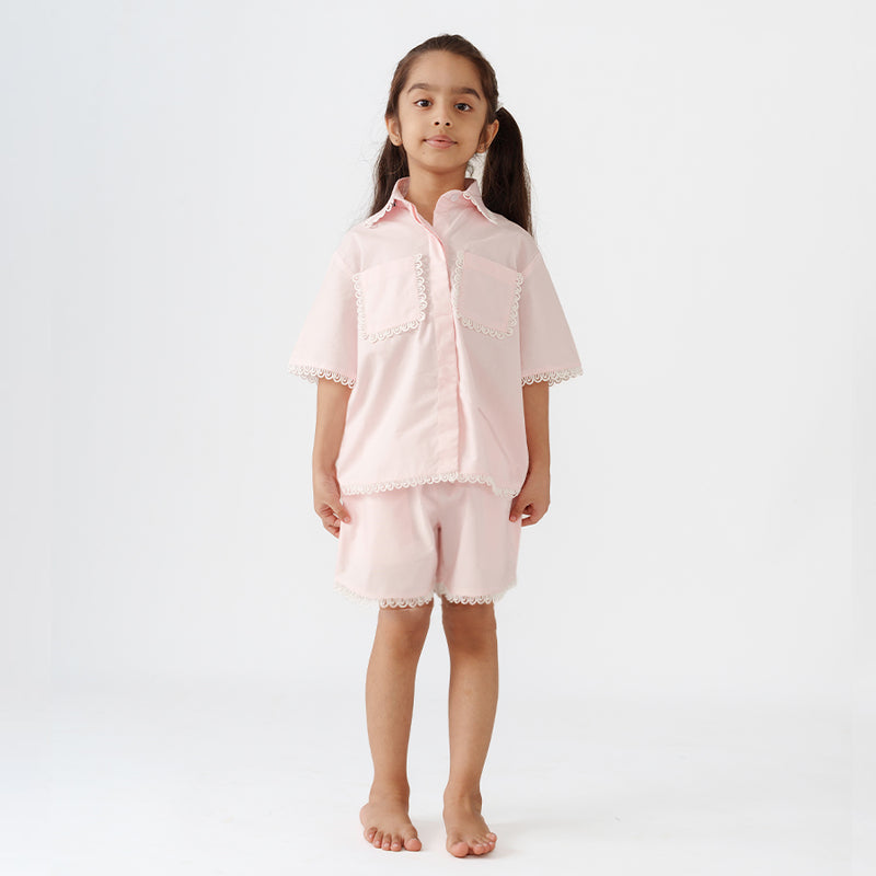 Aeris Lace Shorts Set - Girls