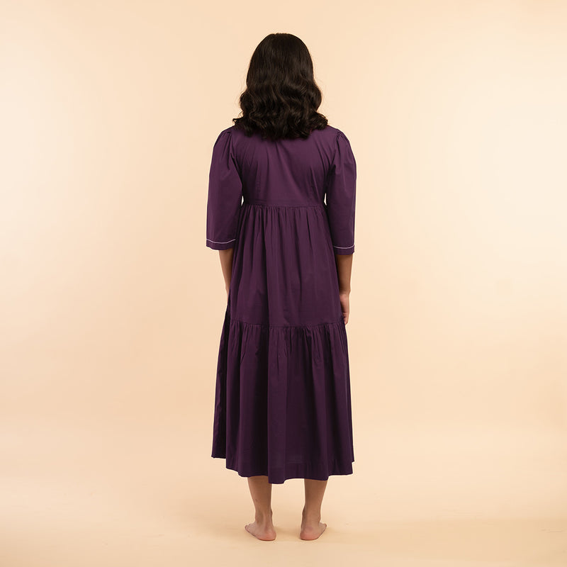 Mulberry Wine - Lounge Dress
