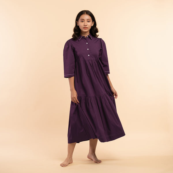 Mulberry Wine - Lounge Dress