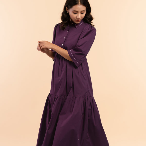 Mulberry Wine - Lounge Dress