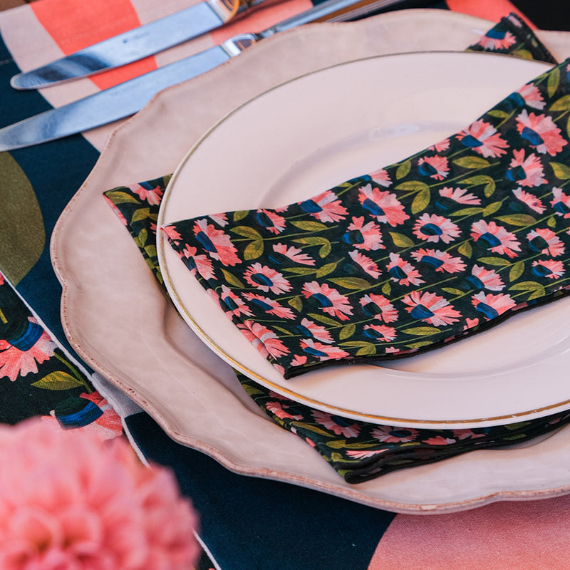 Seersucker Meadow Dinner Napkin : Set of 4
