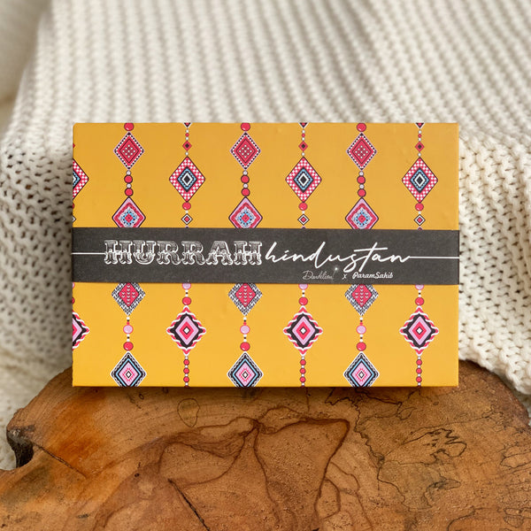 Dandelion - Yellow - Printed Cotton - Tassels - Folded Cards - Gift Cards - Post Cards
