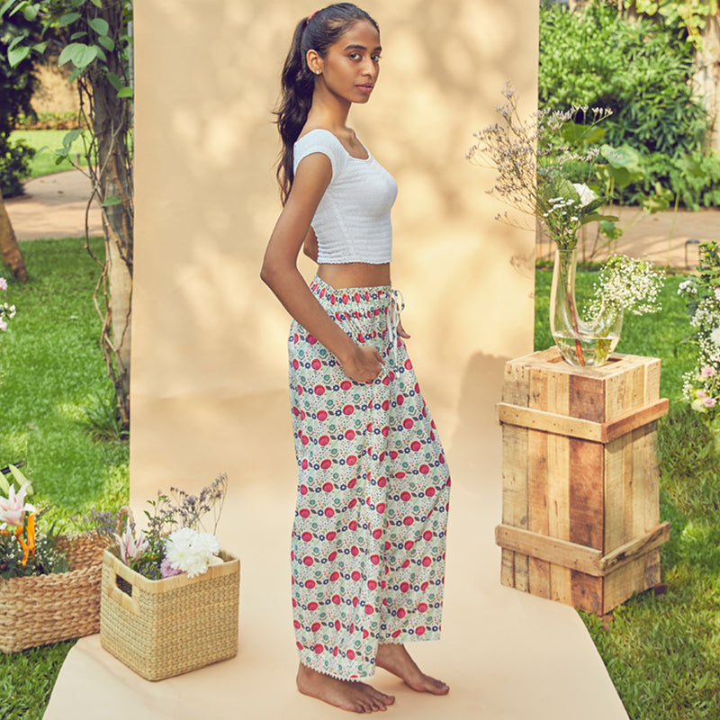 Peony Birds - Lantern Pants