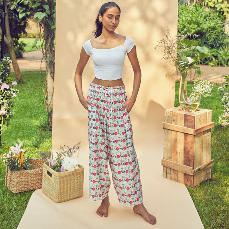 Peony Birds - Lantern Pants