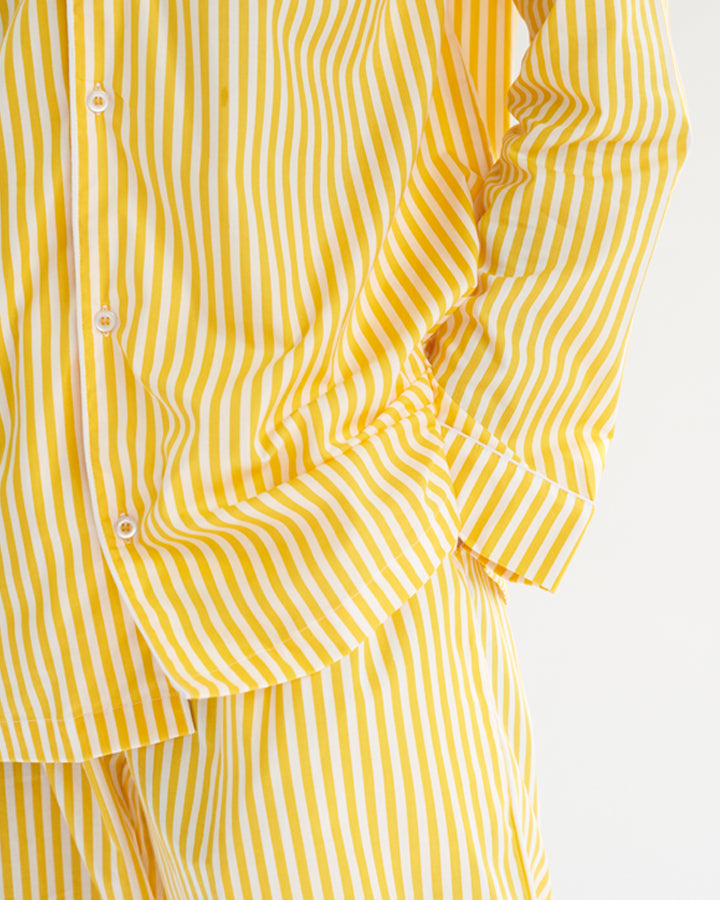 Sunray - Everyday Set<br>Men's Embroidered Cotton Notch Collar Pajama Set