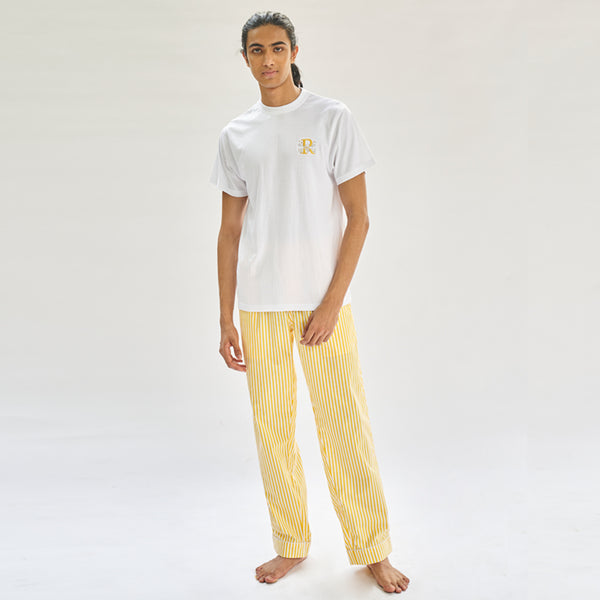 Sunray Embroidered T-shirt & Cotton Pyjama Men's