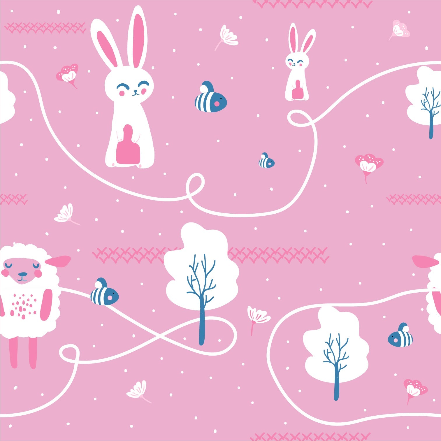 Counting Sheep Cotton Layette Set